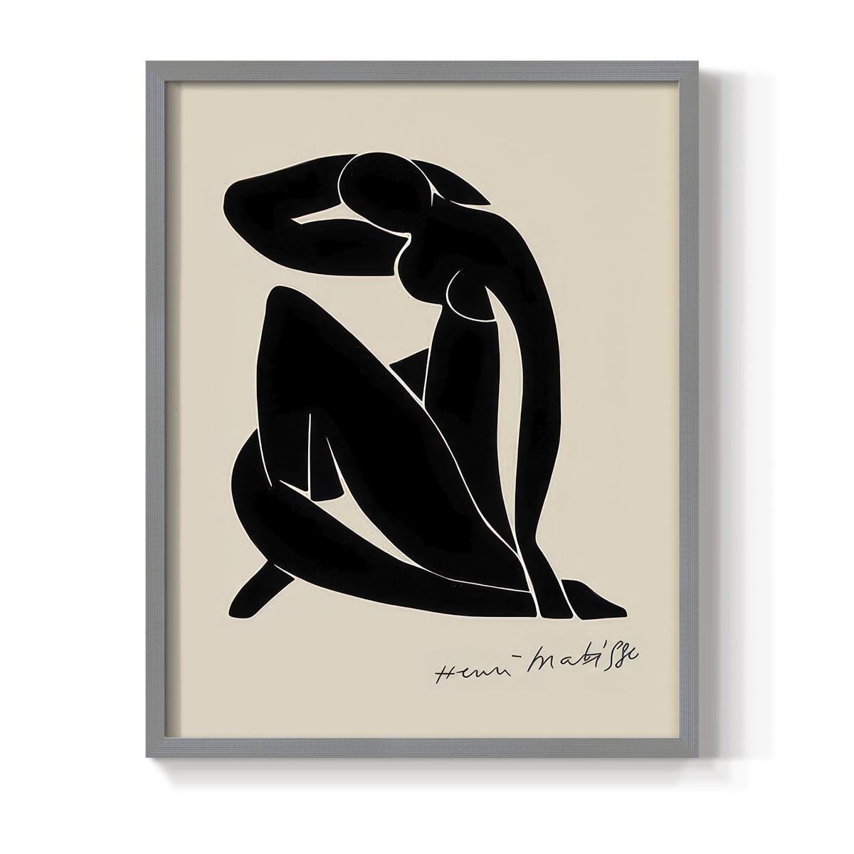 Matisse CLXXXVII Framed Print in Gray Solid Wood 16 x 20 Framed Print