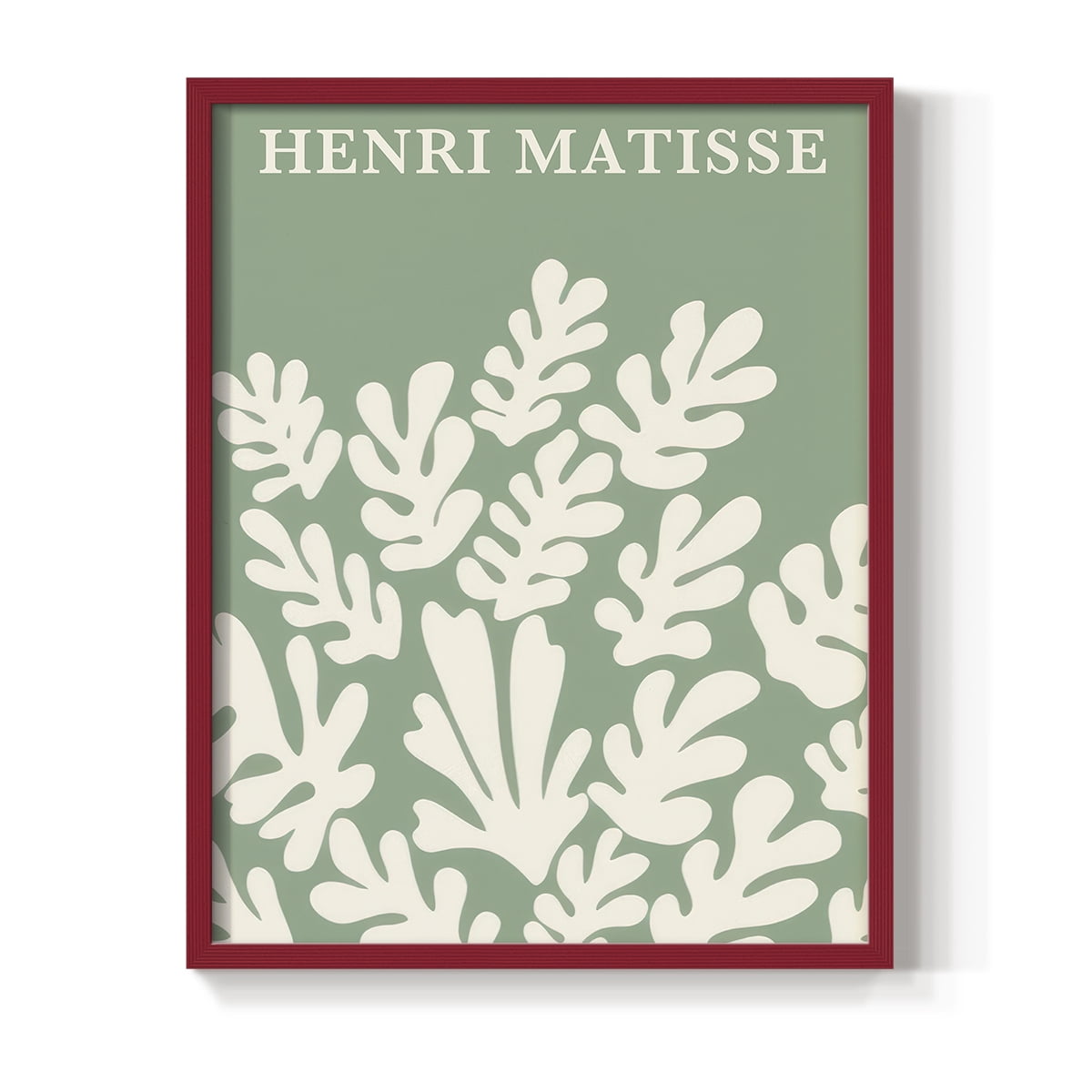 Matisse CLXXXVIII Framed Print in Red Solid Wood 11 x 14 Framed Print