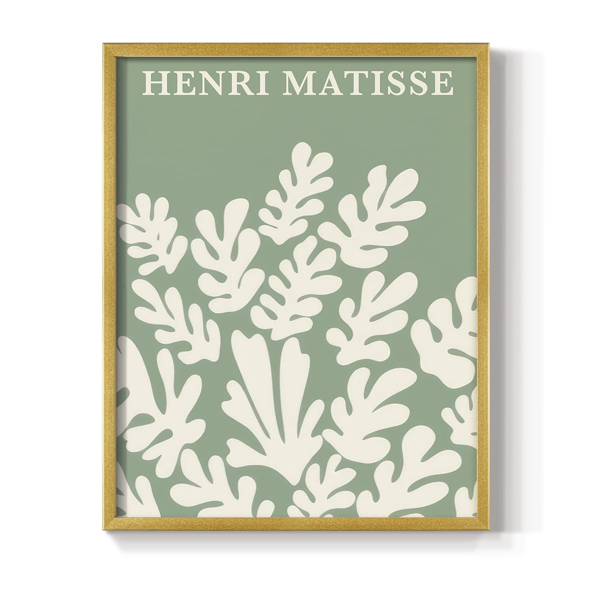 Matisse CLXXXVIII Framed Print in Gold Solid Wood 11 x 14 Framed Print