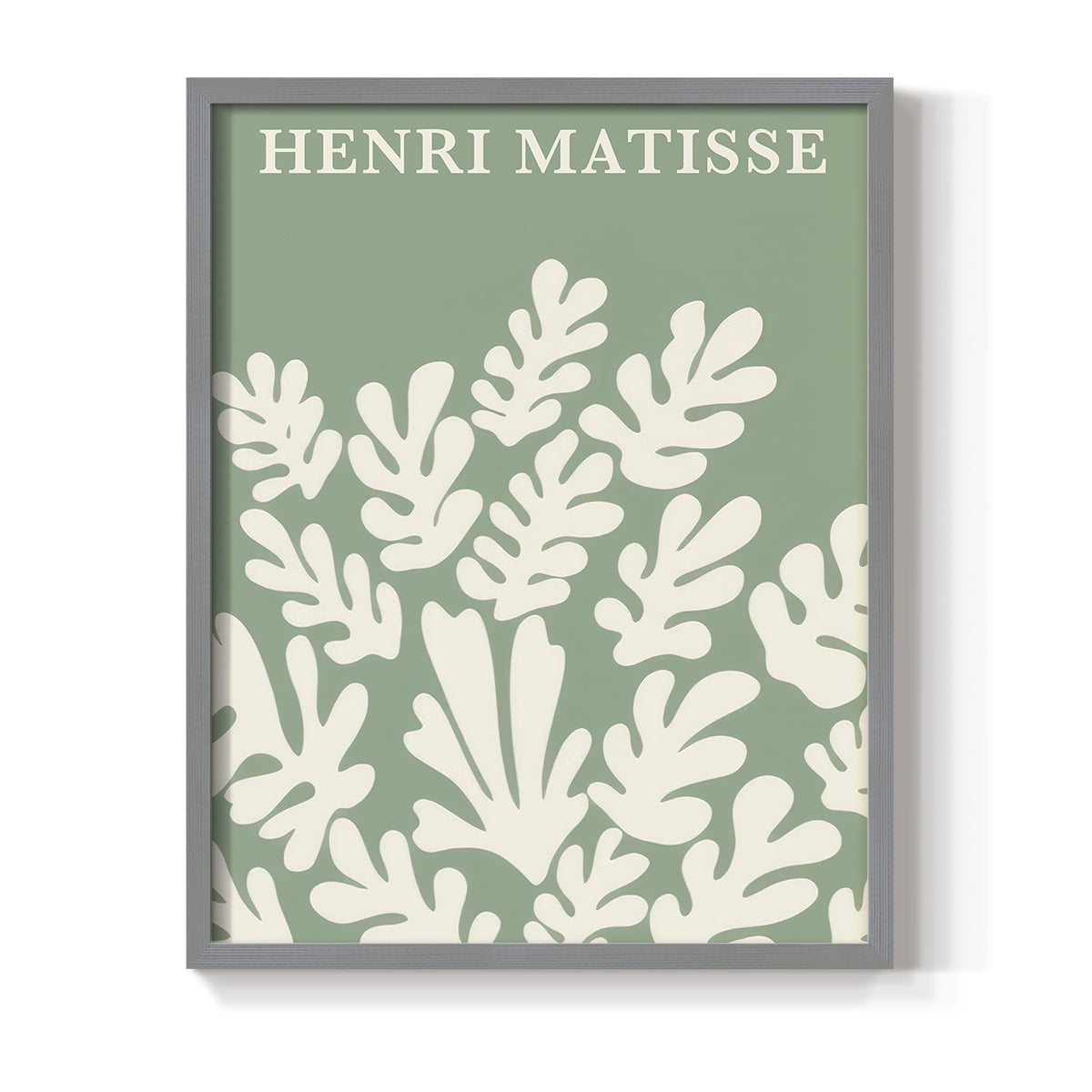 Matisse CLXXXVIII Framed Print in Gray Solid Wood 16 x 20 Framed Print