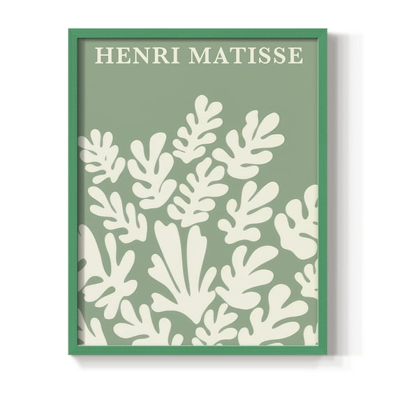 Matisse CLXXXVIII Framed Print in Green Solid Wood 22 x 28 Framed Print