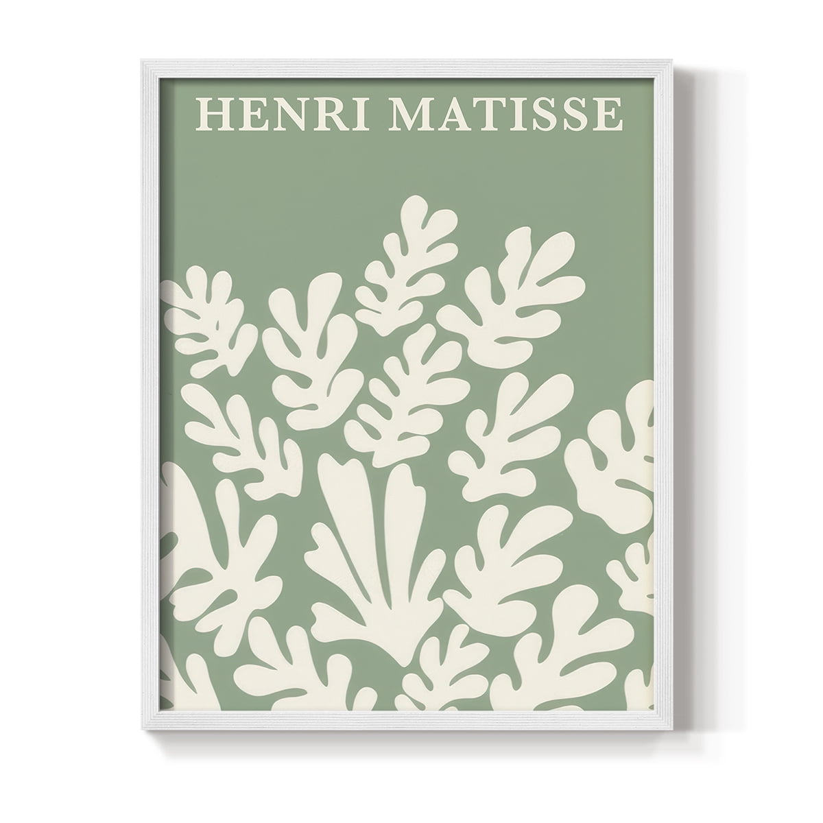 Matisse CLXXXVIII Framed Print in White Solid Wood 8 x 10 Framed Print
