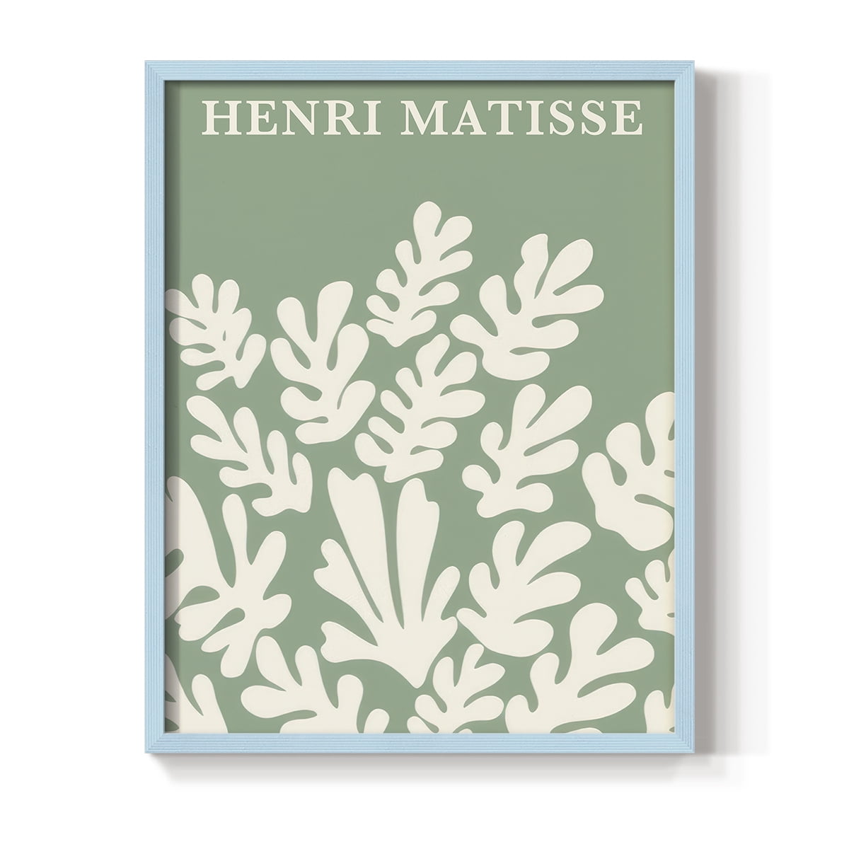 Matisse CLXXXVIII Framed Print in Blue Solid Wood 8 x 10 Framed Print