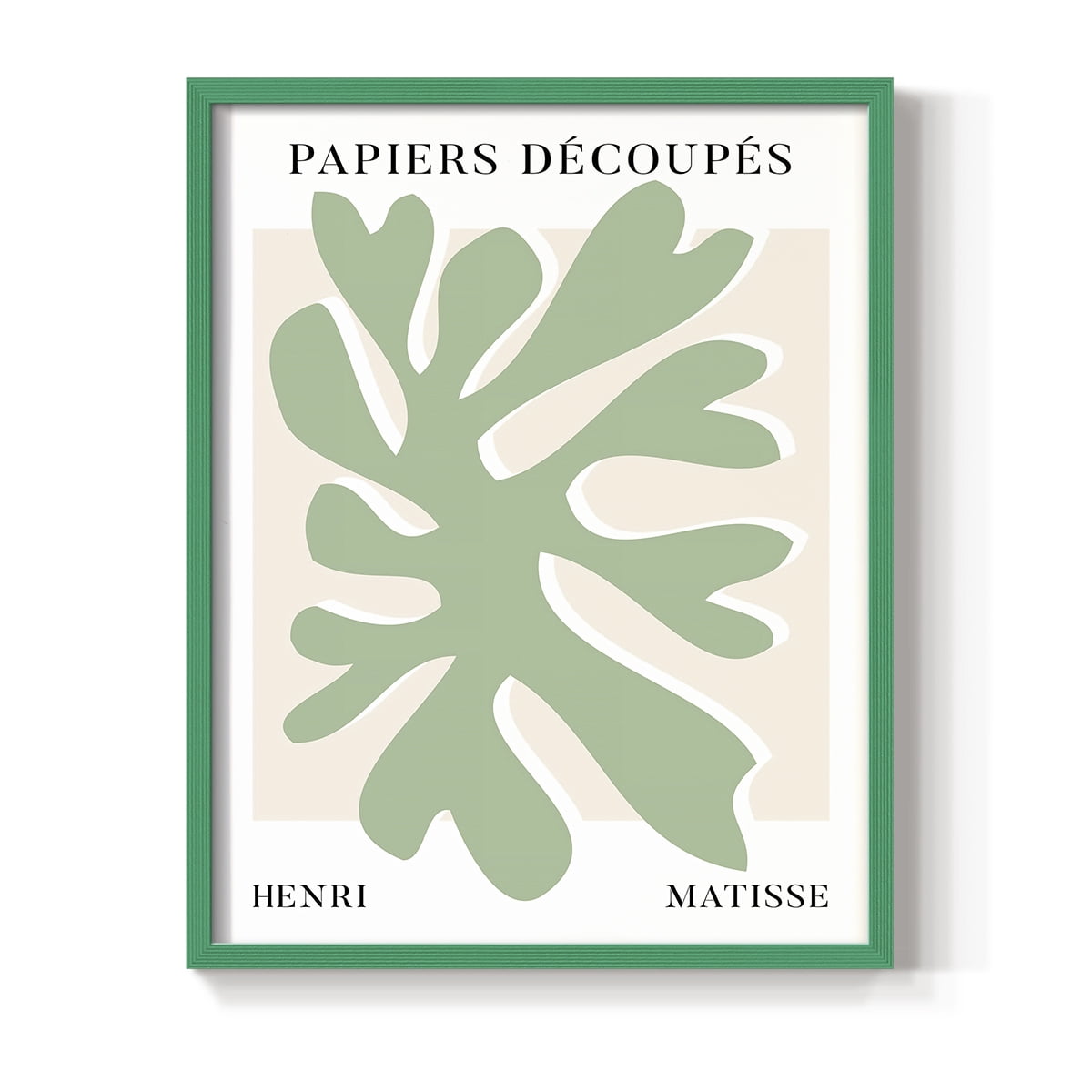 Matisse CV Framed Print in Green Solid Wood 16 x 20 Framed Print