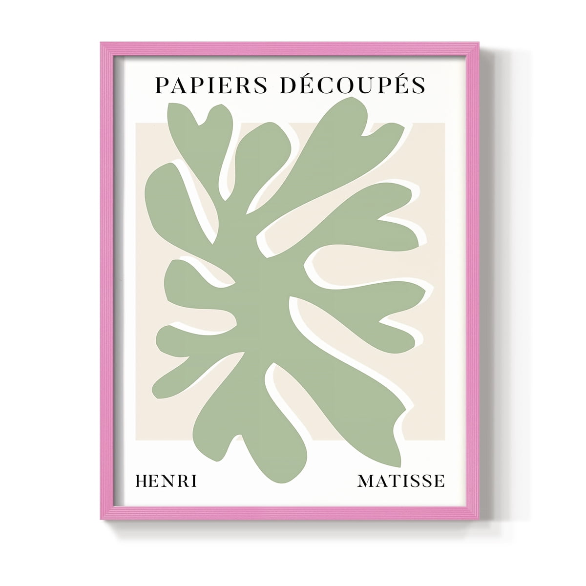 Matisse CV Framed Print in Pink Solid Wood 22 x 28 Framed Print