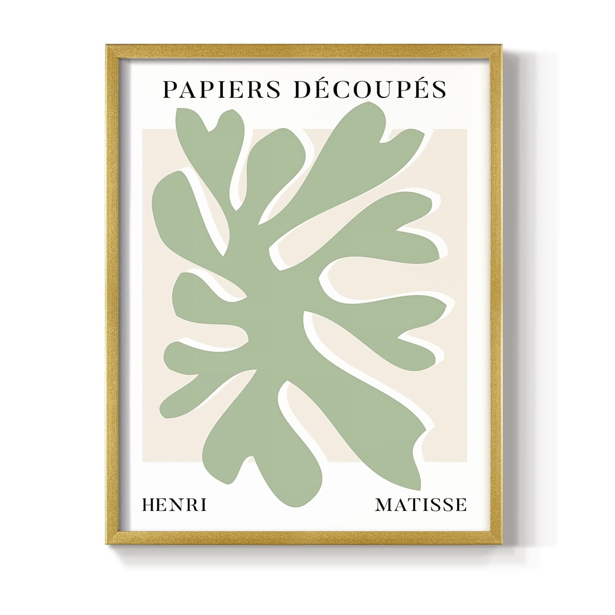 Matisse CV Framed Print in Gold Solid Wood 8 x 10 Framed Print