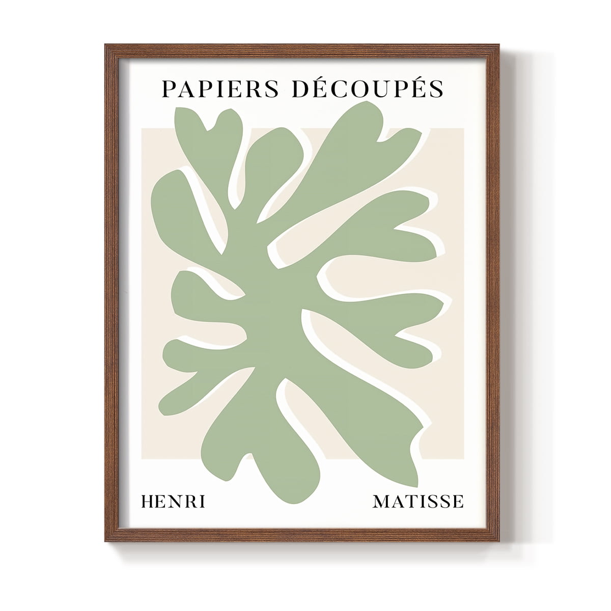 Matisse CV Framed Print in Brown Solid Wood 8 x 10 Framed Print