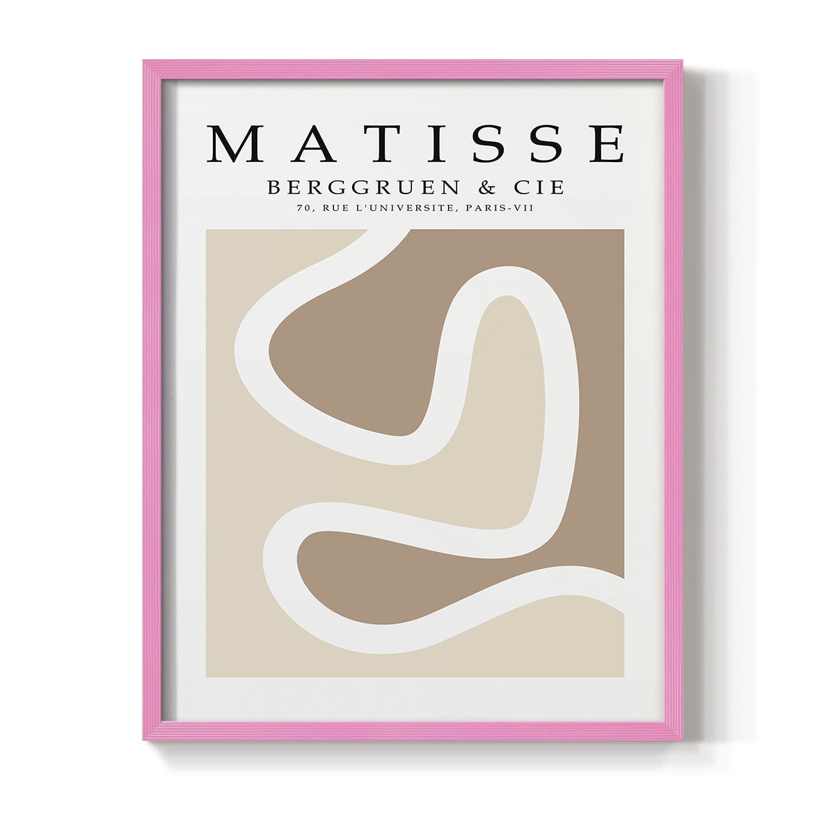 Matisse CVI Framed Print in Pink Solid Wood 11 x 14 Framed Print