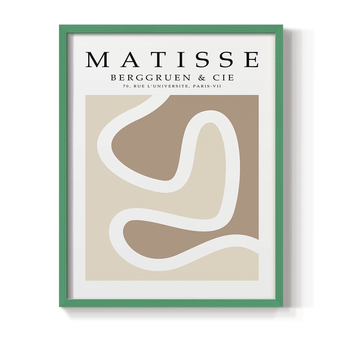 Matisse CVI Framed Print in Green Solid Wood 8 x 10 Framed Print