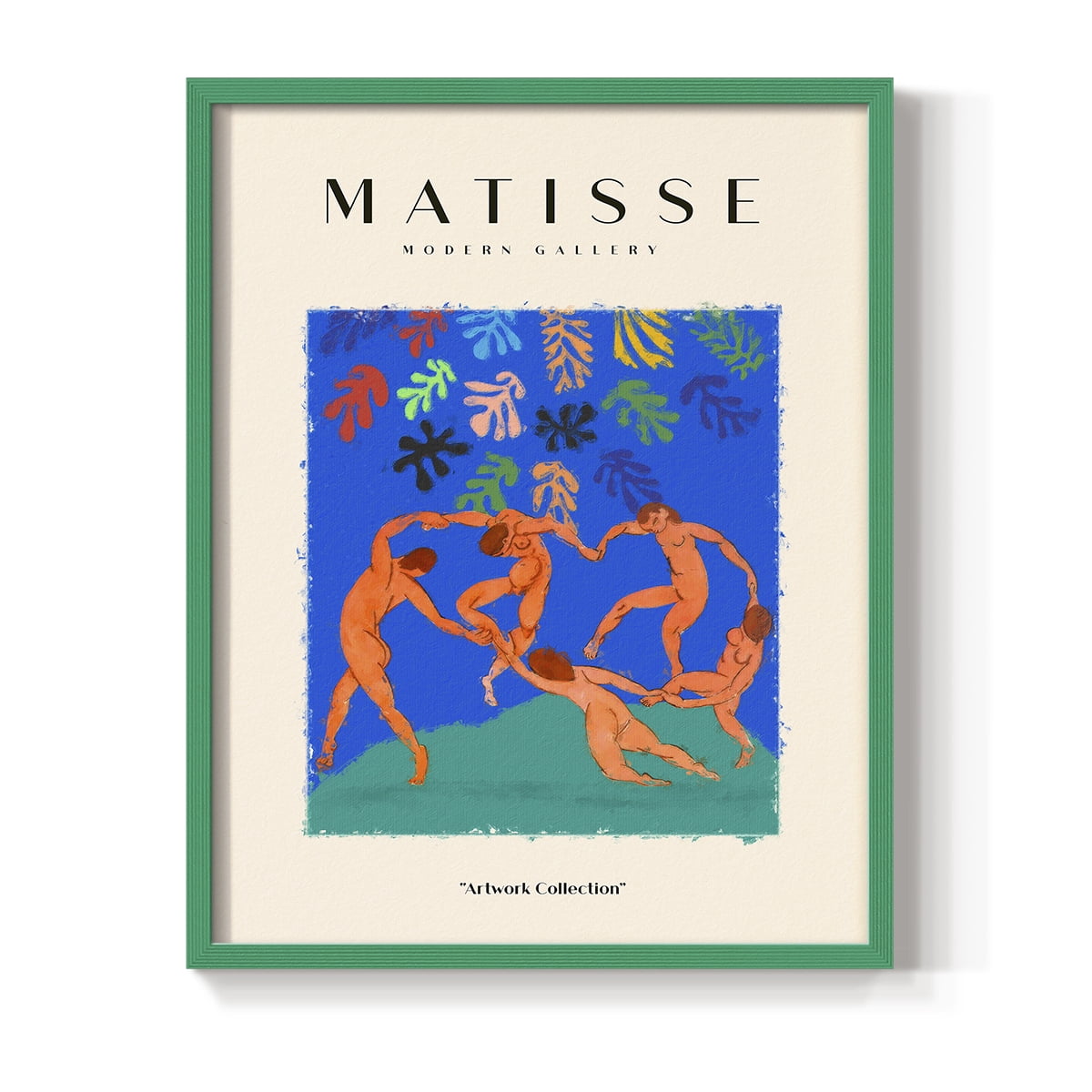 Matisse CX Framed Print in Green Solid Wood 8 x 10 Framed Print