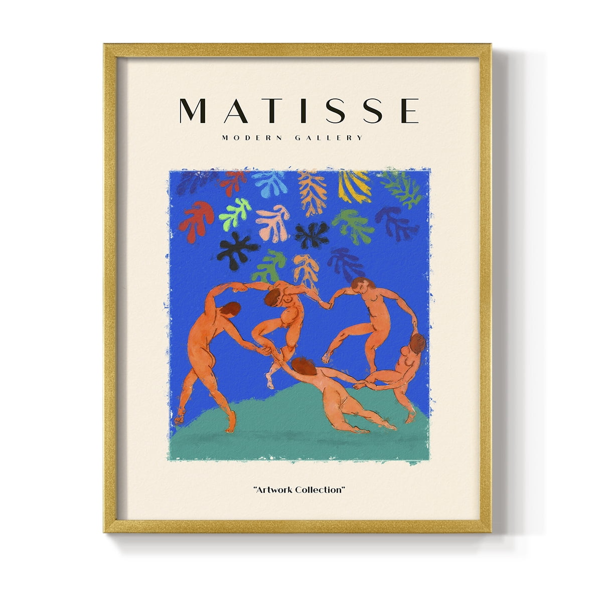 Matisse CX Framed Print in Gold Solid Wood 8 x 10 Framed Print
