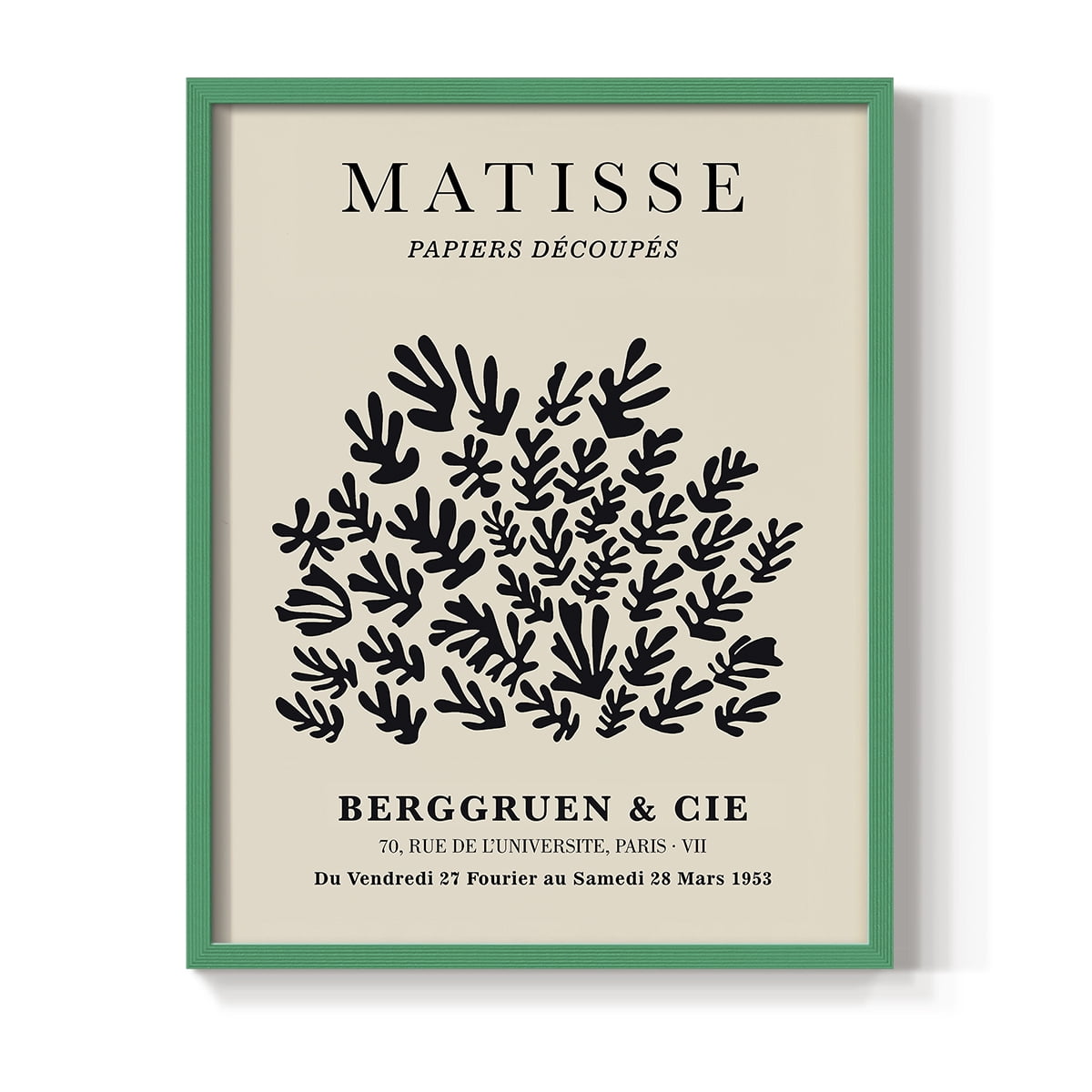 Matisse CXC Framed Print in Green Solid Wood 11 x 14 Framed Print