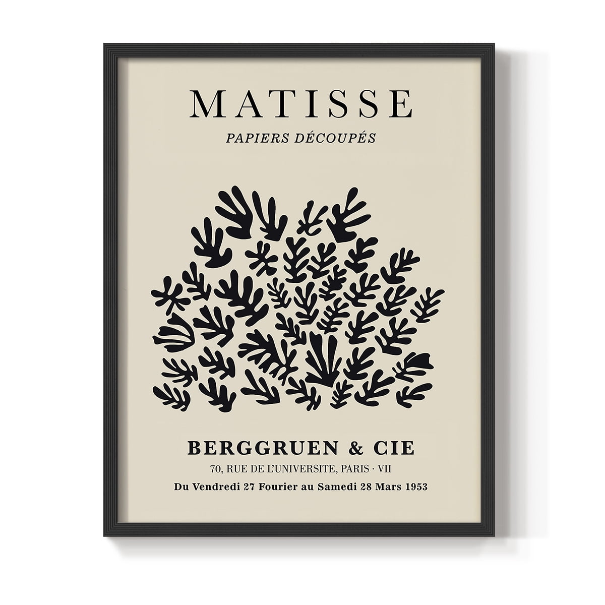 Matisse CXC Framed Print in Black Solid Wood 16 x 20 Framed Print
