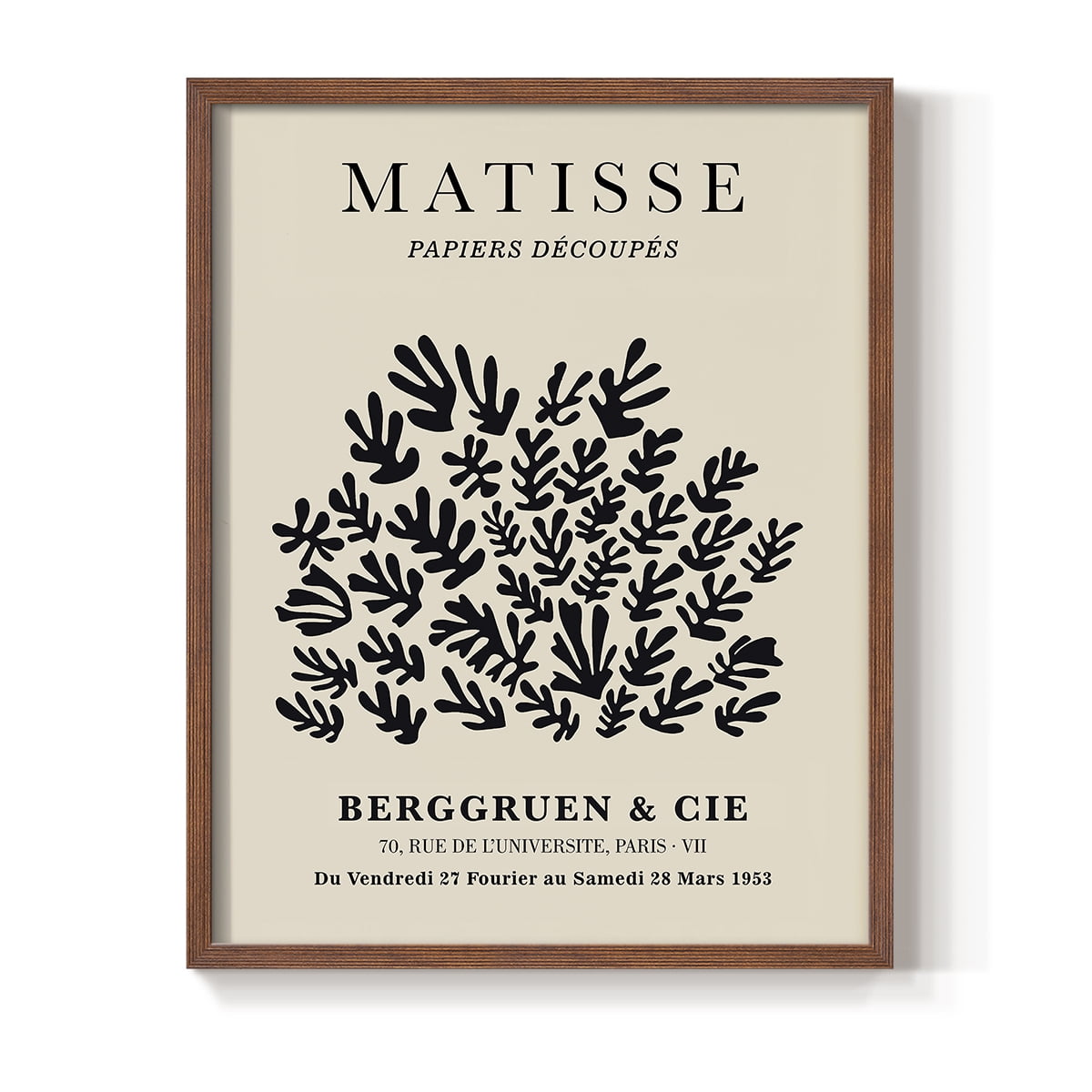 Matisse CXC Framed Print in Brown Solid Wood 8 x 10 Framed Print