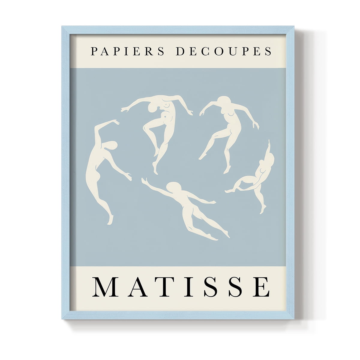 Matisse CXCII Framed Print in Blue Solid Wood 11 x 14 Framed Print