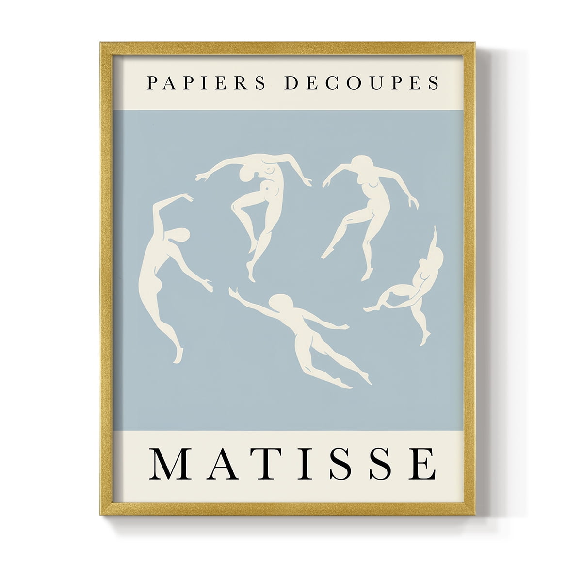 Matisse CXCII Framed Print in Gold Solid Wood 16 x 20 Framed Print