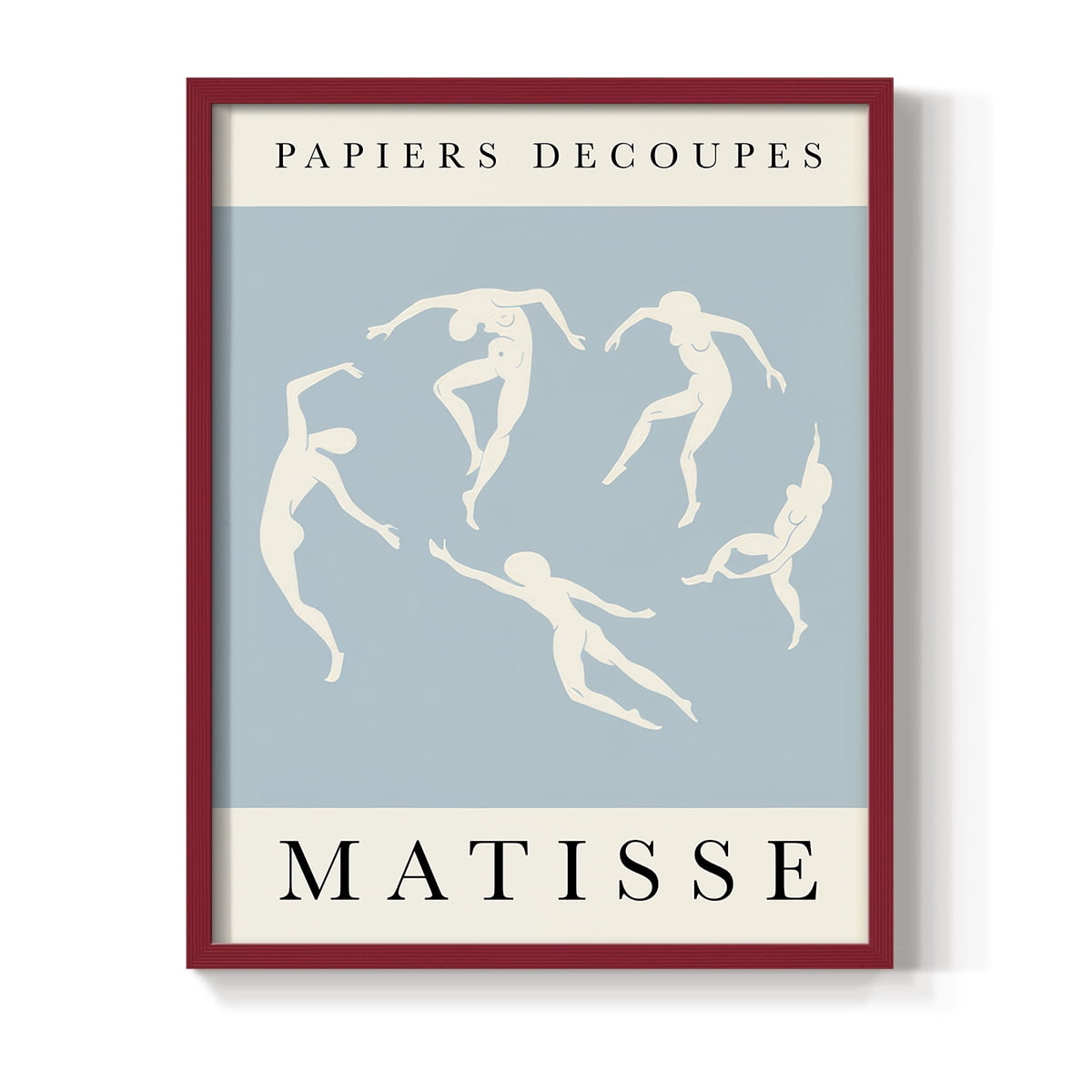 Matisse CXCII Framed Print in Red Solid Wood 8 x 10 Framed Print