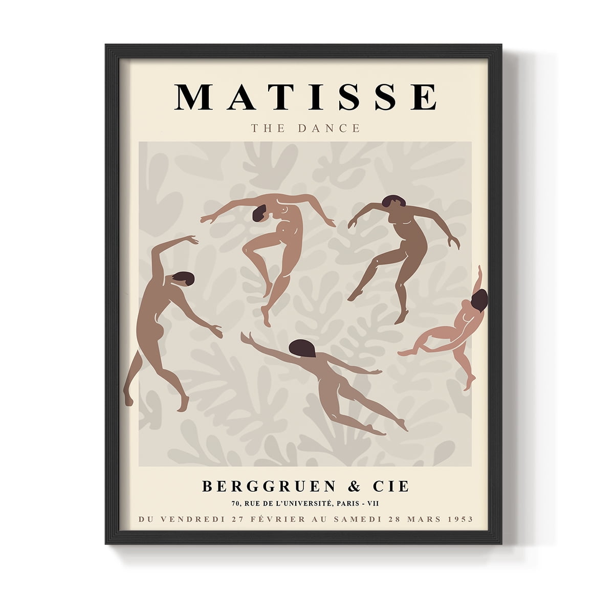 Matisse CXCIX Framed Print in Black Solid Wood 22 x 28 Framed Print