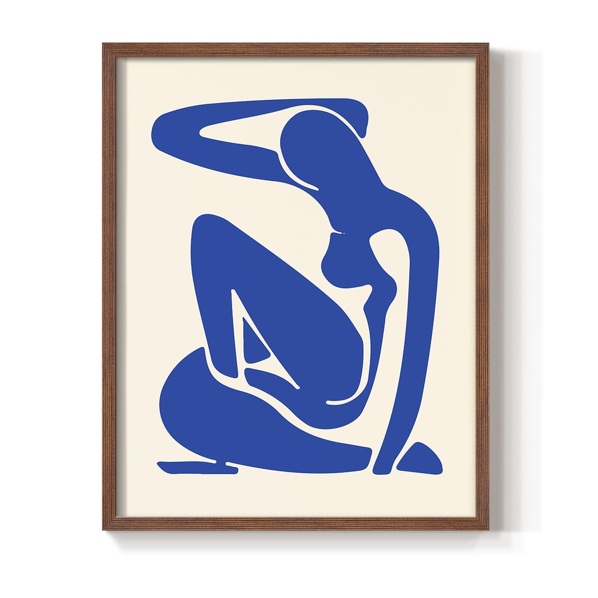 Matisse CXCV Framed Print in Brown Solid Wood 16 x 20 Framed Print