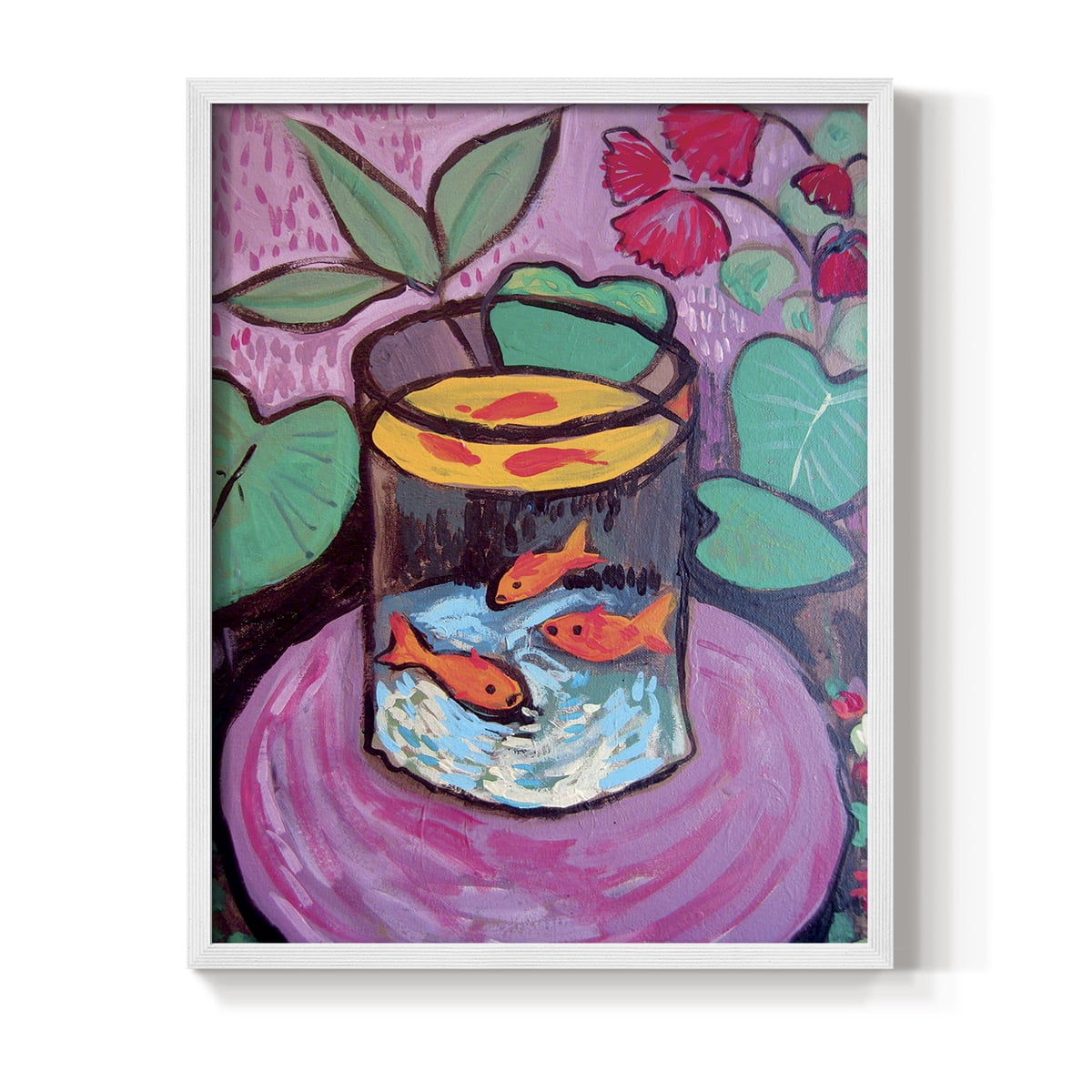 Matisse CXCVIII Framed Print in White Solid Wood 11 x 14 Framed Print