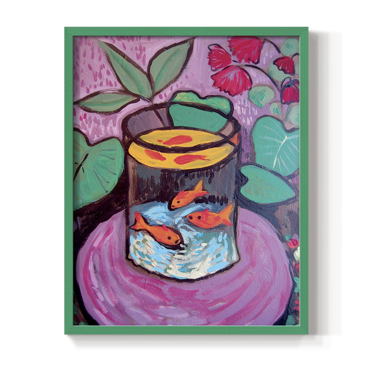 Matisse CXCVIII Framed Print in Green Solid Wood 11 x 14 Framed Print