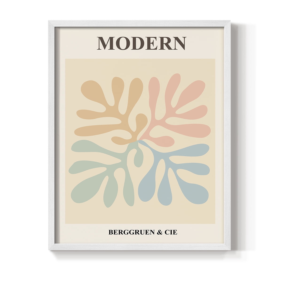 Matisse CXI Framed Print in White Solid Wood 11 x 14 Framed Print