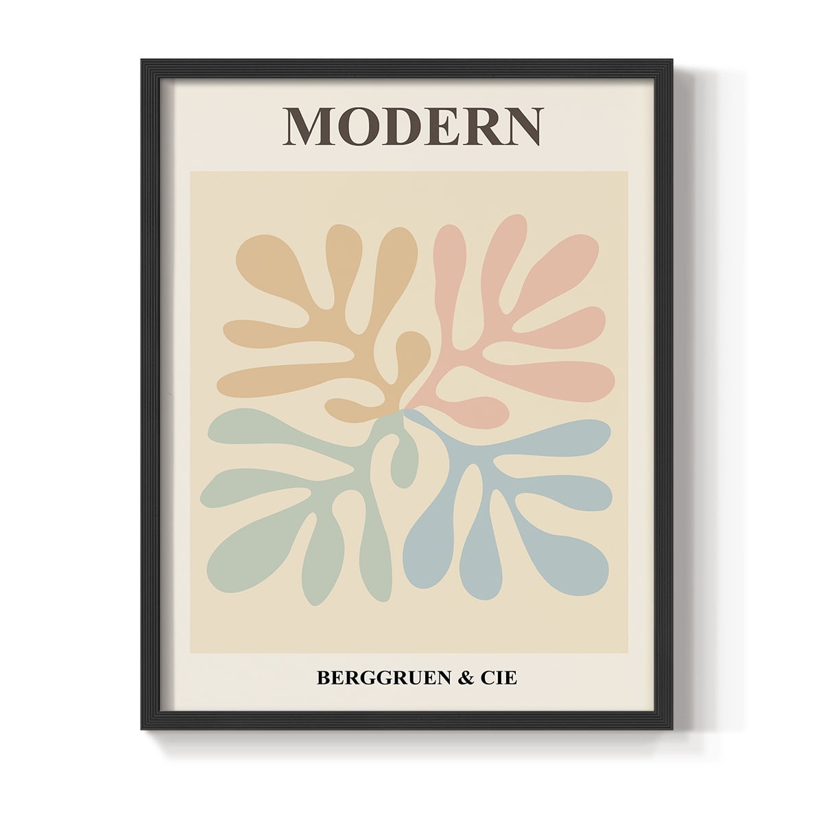 Matisse CXI Framed Print in Black Solid Wood 22 x 28 Framed Print