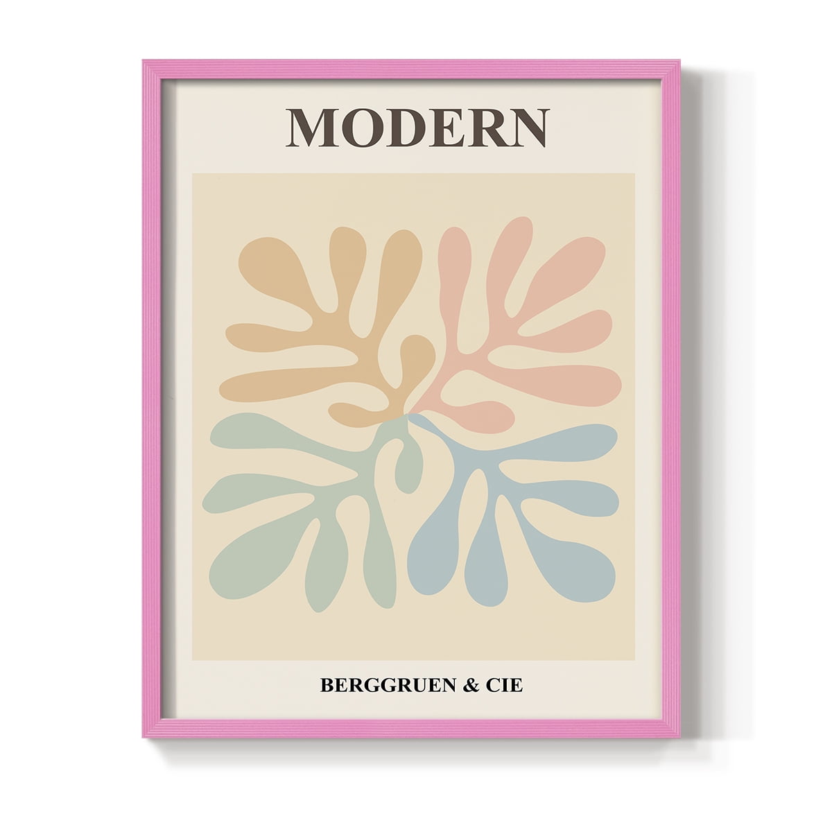 Matisse CXI Framed Print in Pink Solid Wood 8 x 10 Framed Print