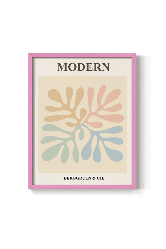 Matisse CXI Framed Print in Pink Solid Wood 8 x 10 Framed Print