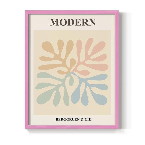 Matisse CXI Framed Print in Pink Solid Wood 8 x 10 Framed Print