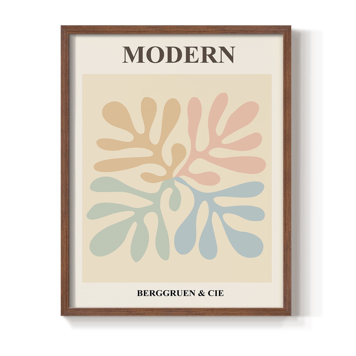 Matisse CXI Framed Print in Brown Solid Wood 8 x 10 Framed Print