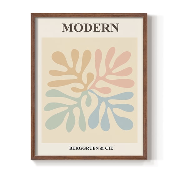 Matisse CXI Framed Print in Brown Solid Wood 8 x 10 Framed Print
