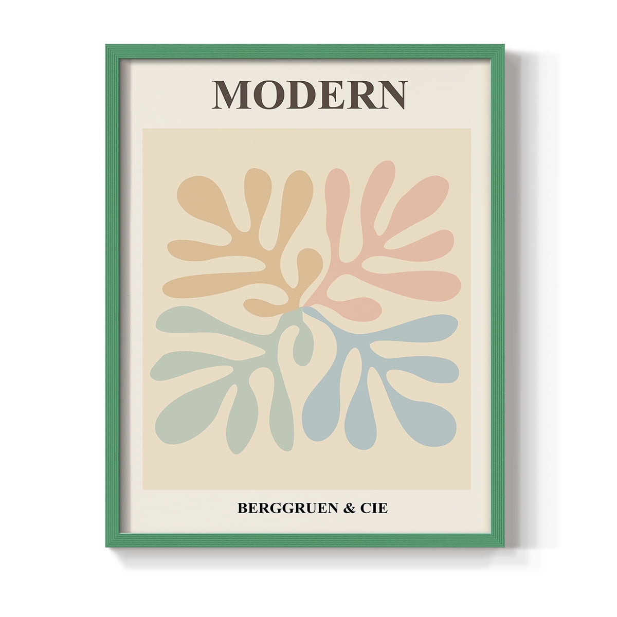 Matisse CXI Framed Print in Green Solid Wood 8 x 10 Framed Print