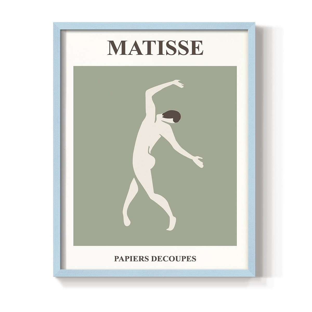 Matisse CXII Framed Print in Blue Solid Wood 8 x 10 Framed Print