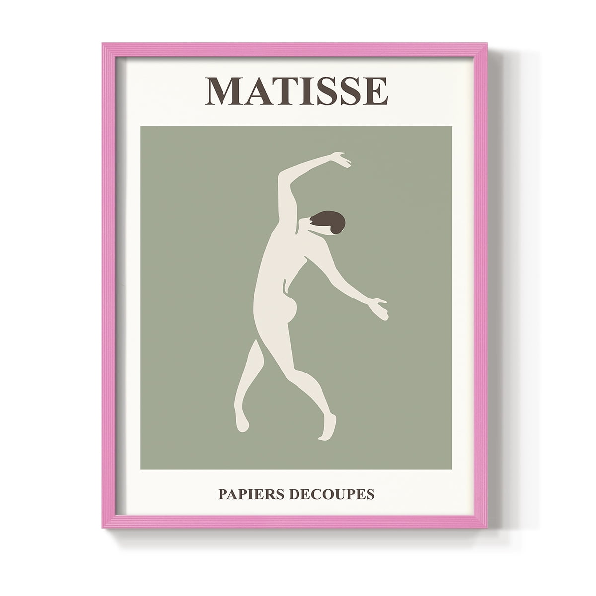 Matisse CXII Framed Print in Pink Solid Wood 8 x 10 Framed Print