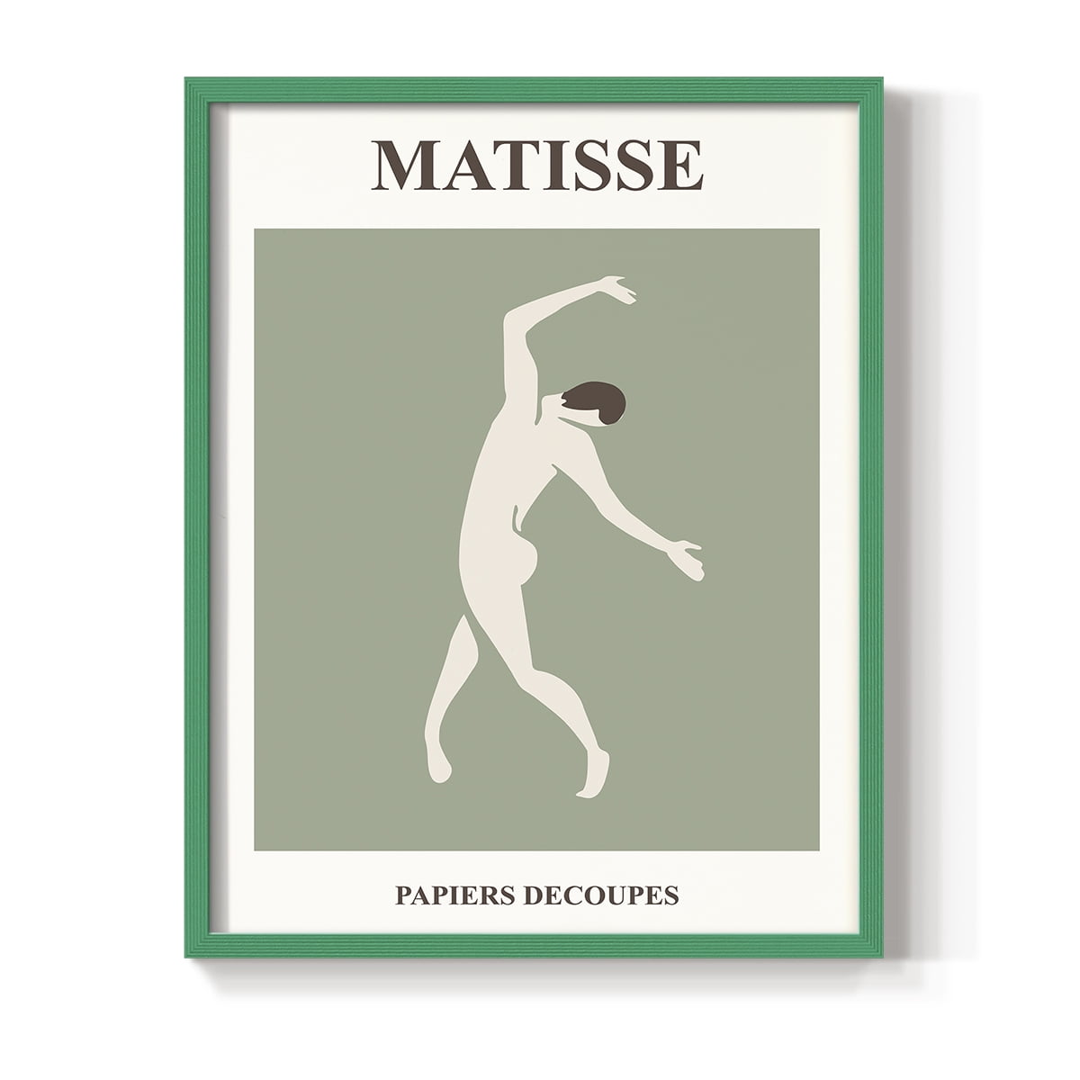 Matisse CXII Framed Print in Green Solid Wood 8 x 10 Framed Print