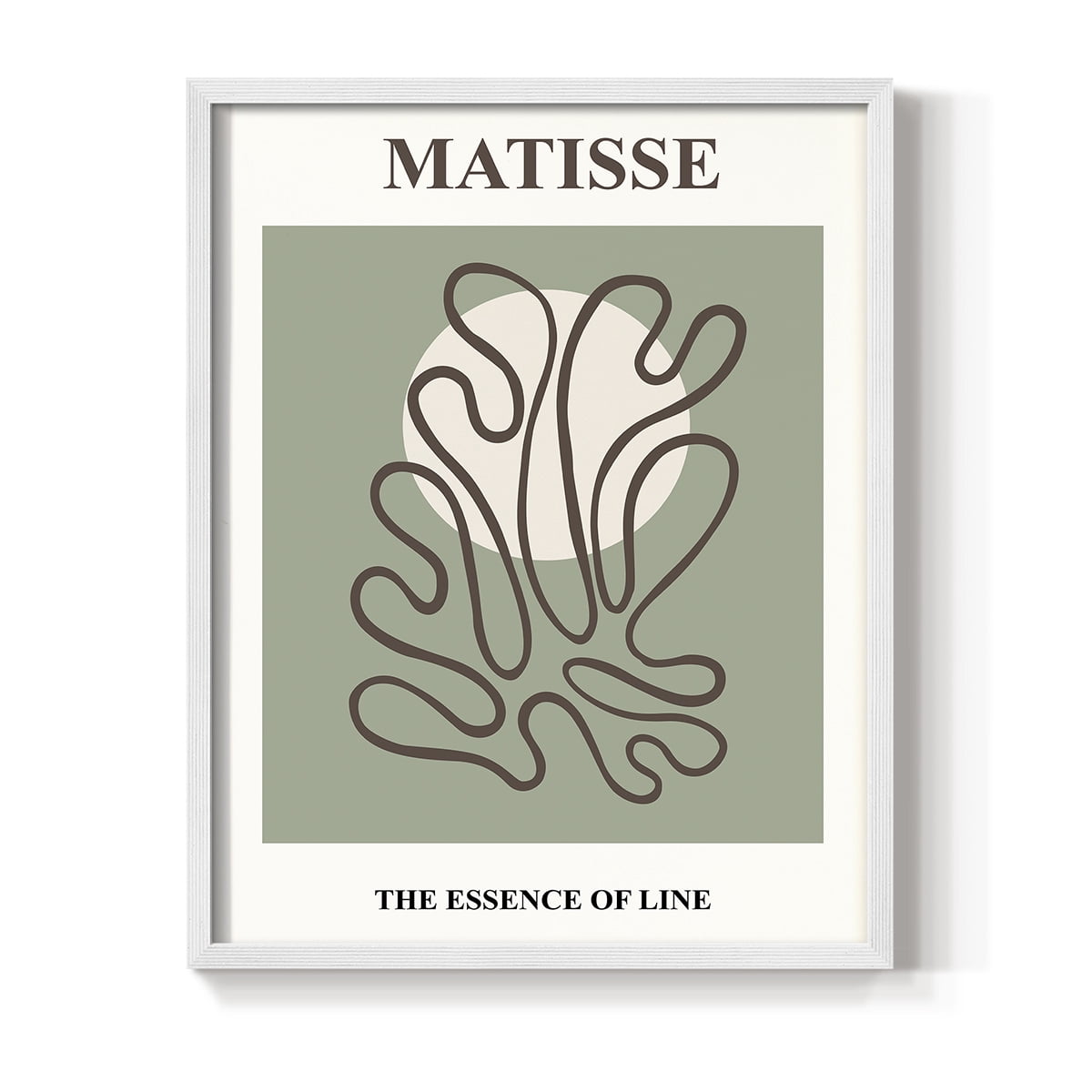 Matisse CXIII Framed Print in White Solid Wood 11 x 14 Framed Print
