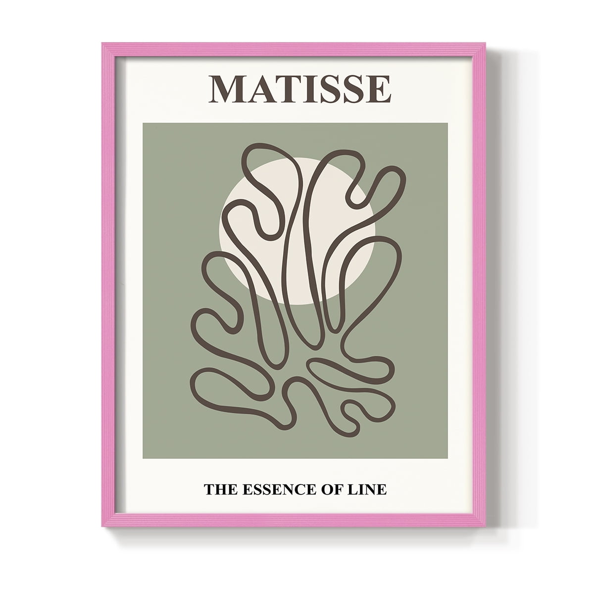 Matisse CXIII Framed Print in Pink Solid Wood 8 x 10 Framed Print