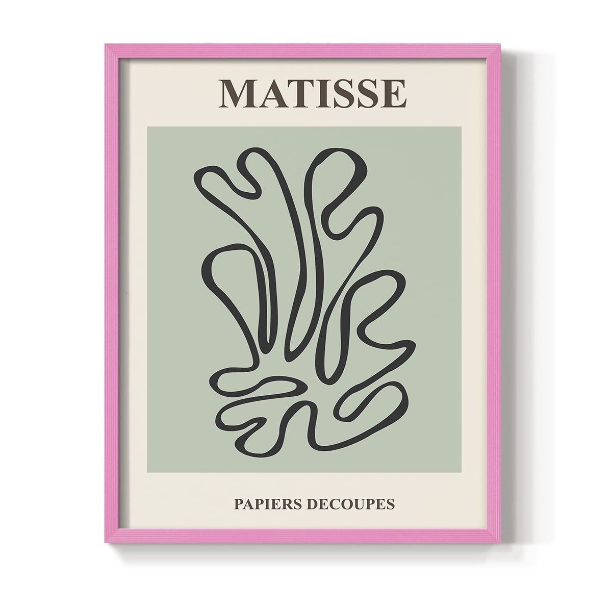 Matisse CXIV Framed Print in Pink Solid Wood 8 x 10 Framed Print