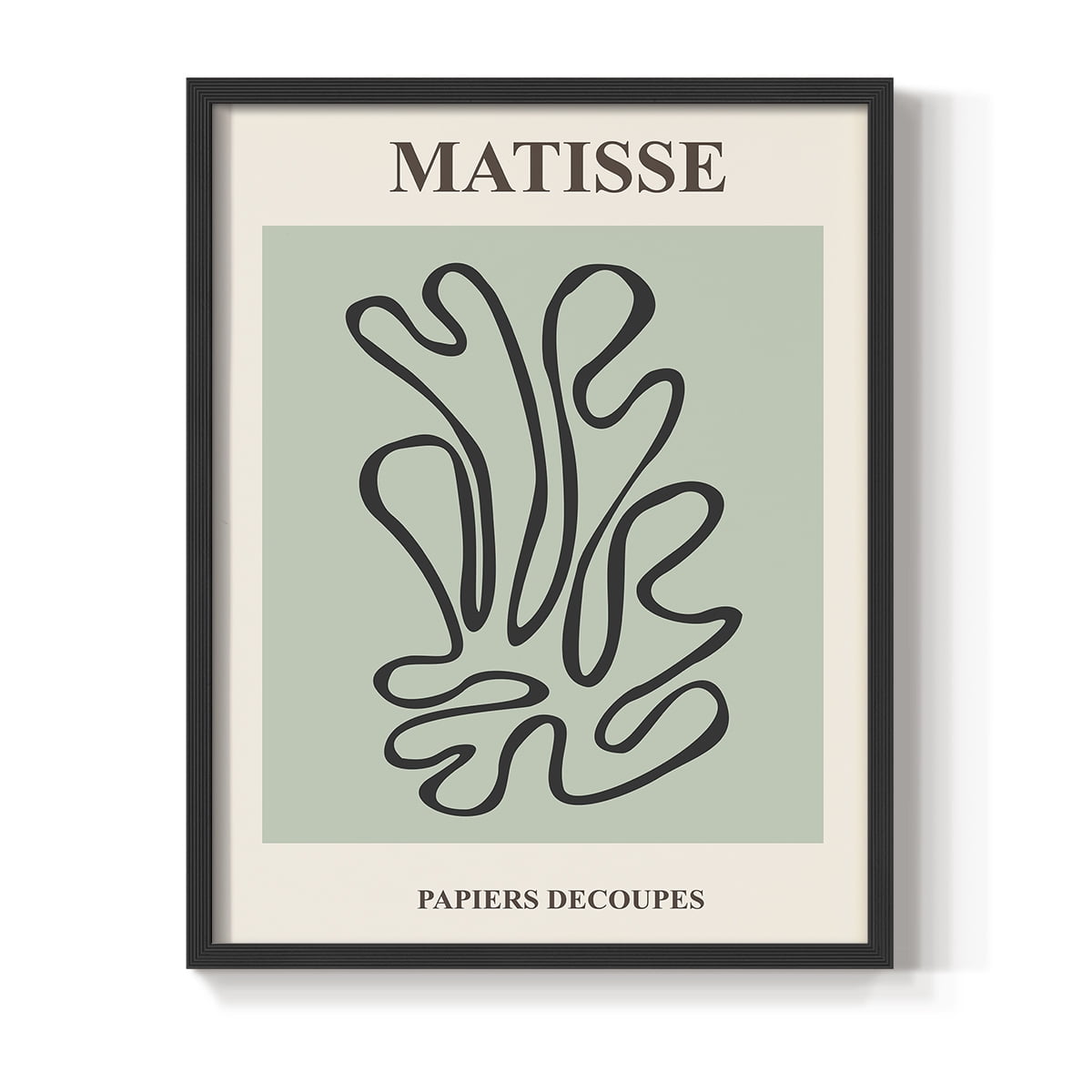 Matisse CXIV Framed Print in Black Solid Wood 8 x 10 Framed Print