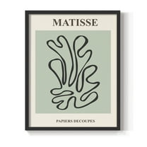 Matisse CXIV Framed Print in Black Solid Wood 8 x 10 Framed Print