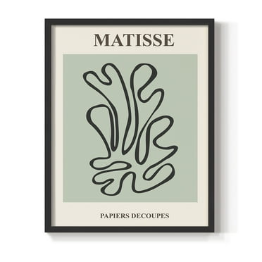 Matisse CXIV Framed Print in Black Solid Wood 8 x 10 Framed Print