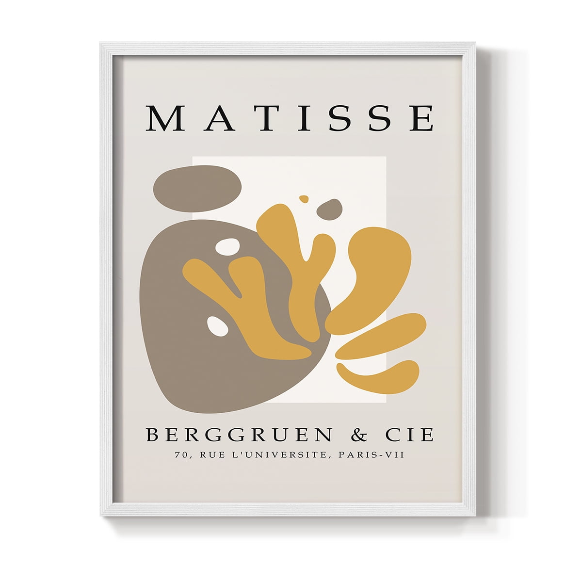 Matisse CXL Framed Print in White Solid Wood 11 x 14 Framed Print