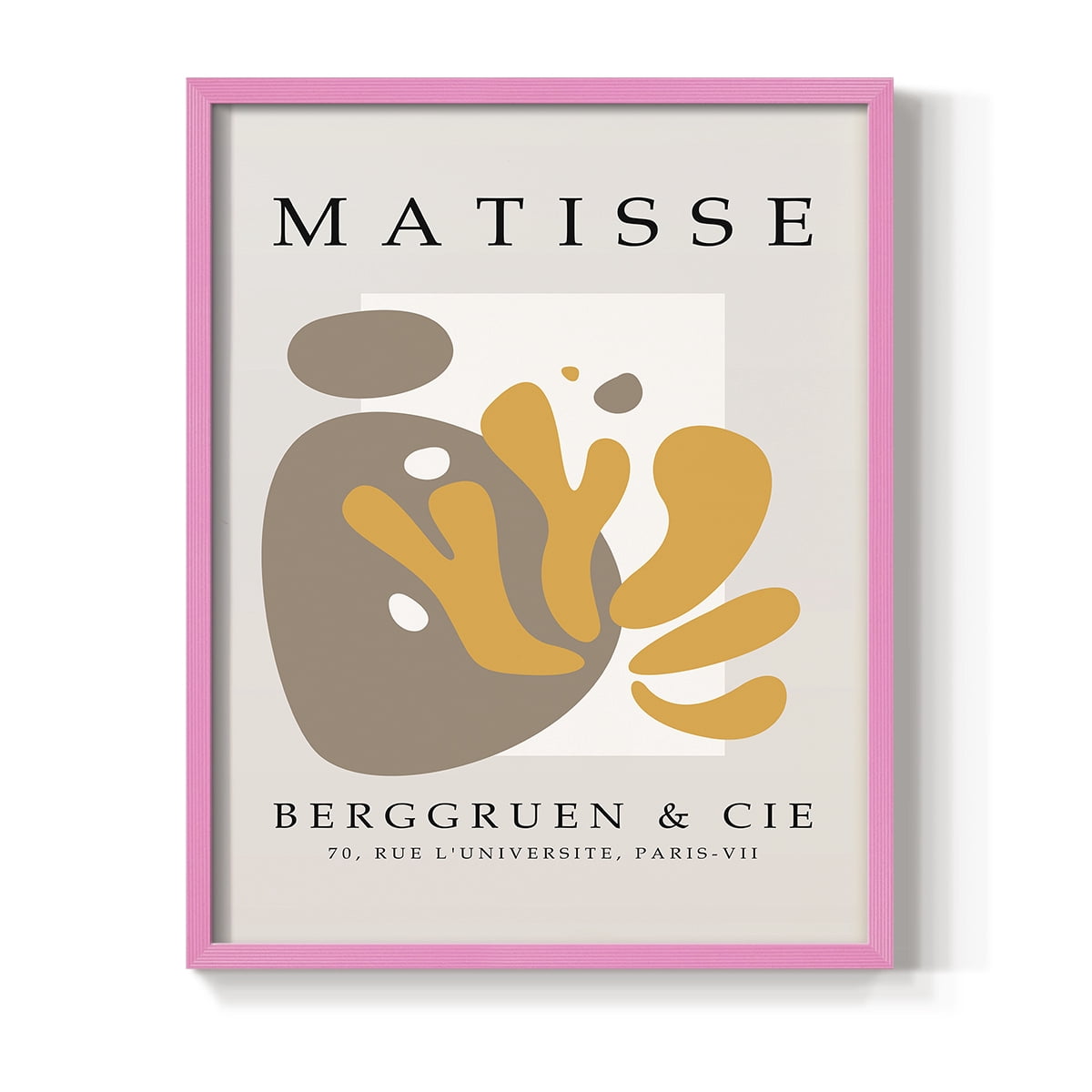Matisse CXL Framed Print in Pink Solid Wood 11 x 14 Framed Print