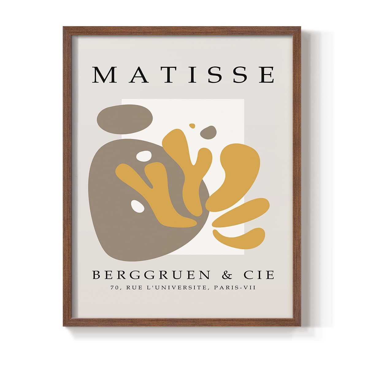 Matisse CXL Framed Print in Brown Solid Wood 11 x 14 Framed Print