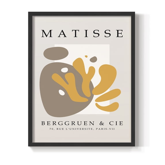 Matisse CXL Framed Print in Black Solid Wood 22 x 28 Framed Print