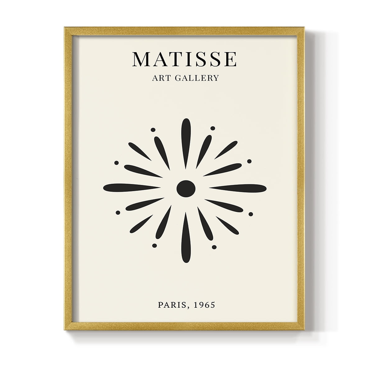 Matisse CXLI Framed Print in Gold Solid Wood 11 x 14 Framed Print