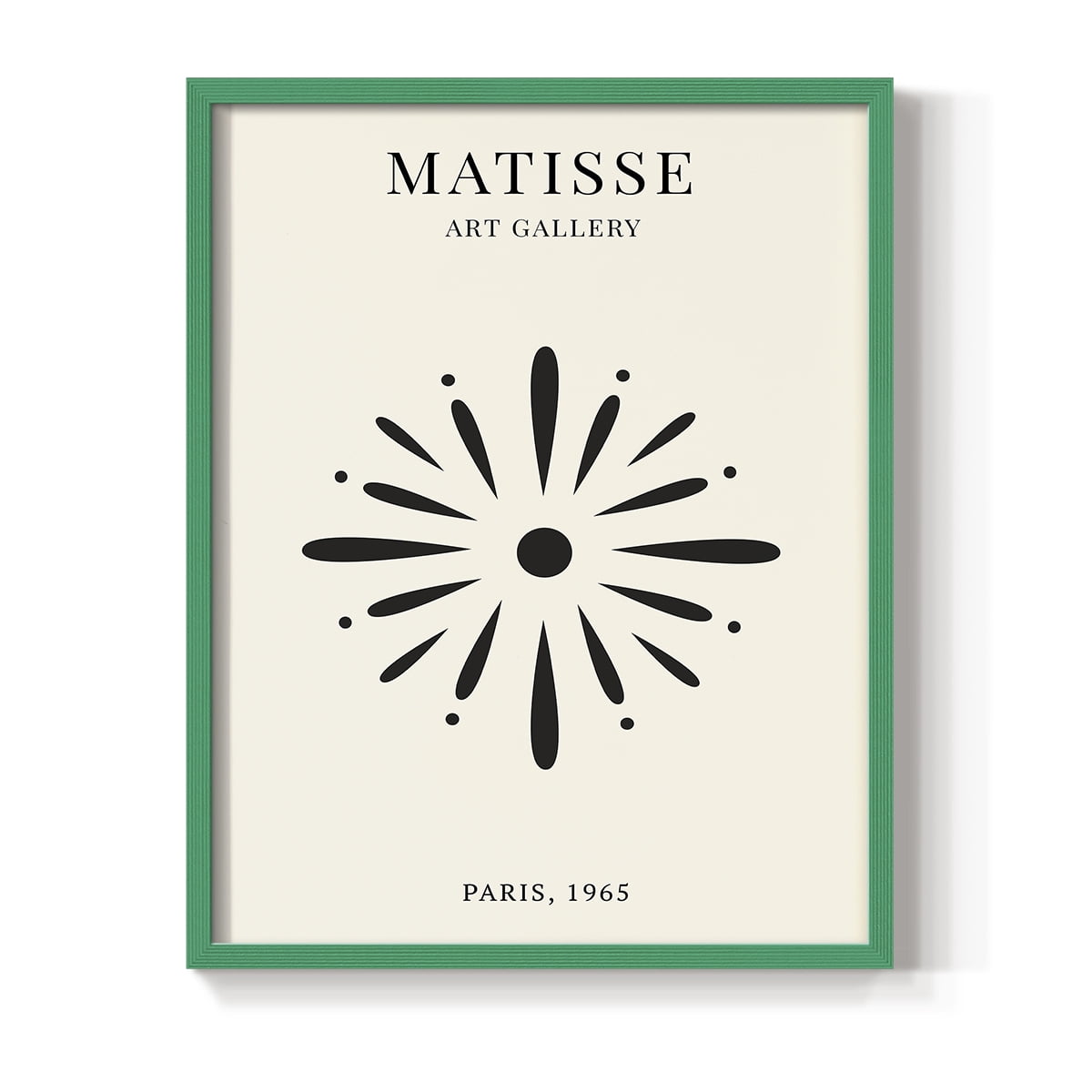 Matisse CXLI Framed Print in Green Solid Wood 8 x 10 Framed Print