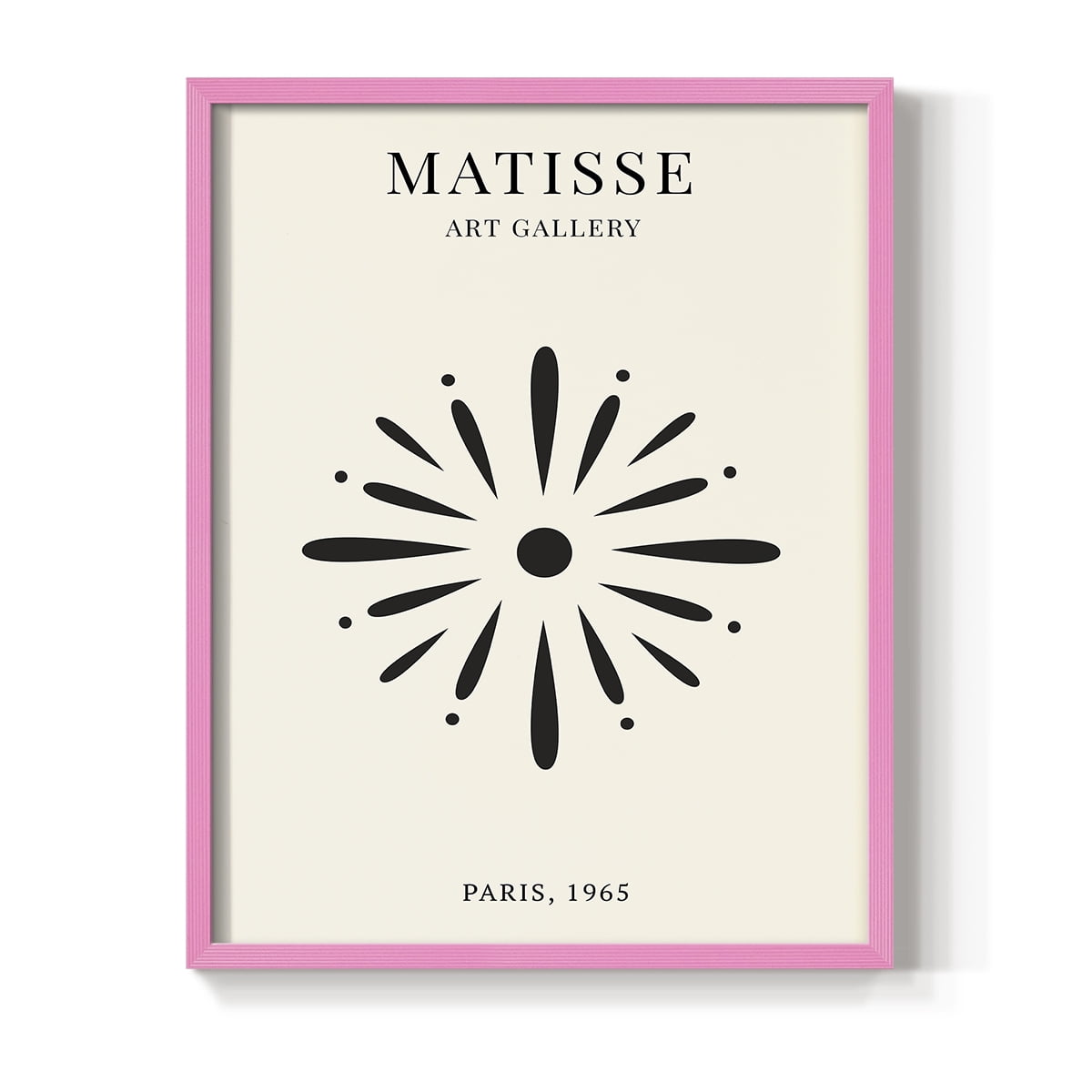Matisse CXLI Framed Print in Pink Solid Wood 8 x 10 Framed Print
