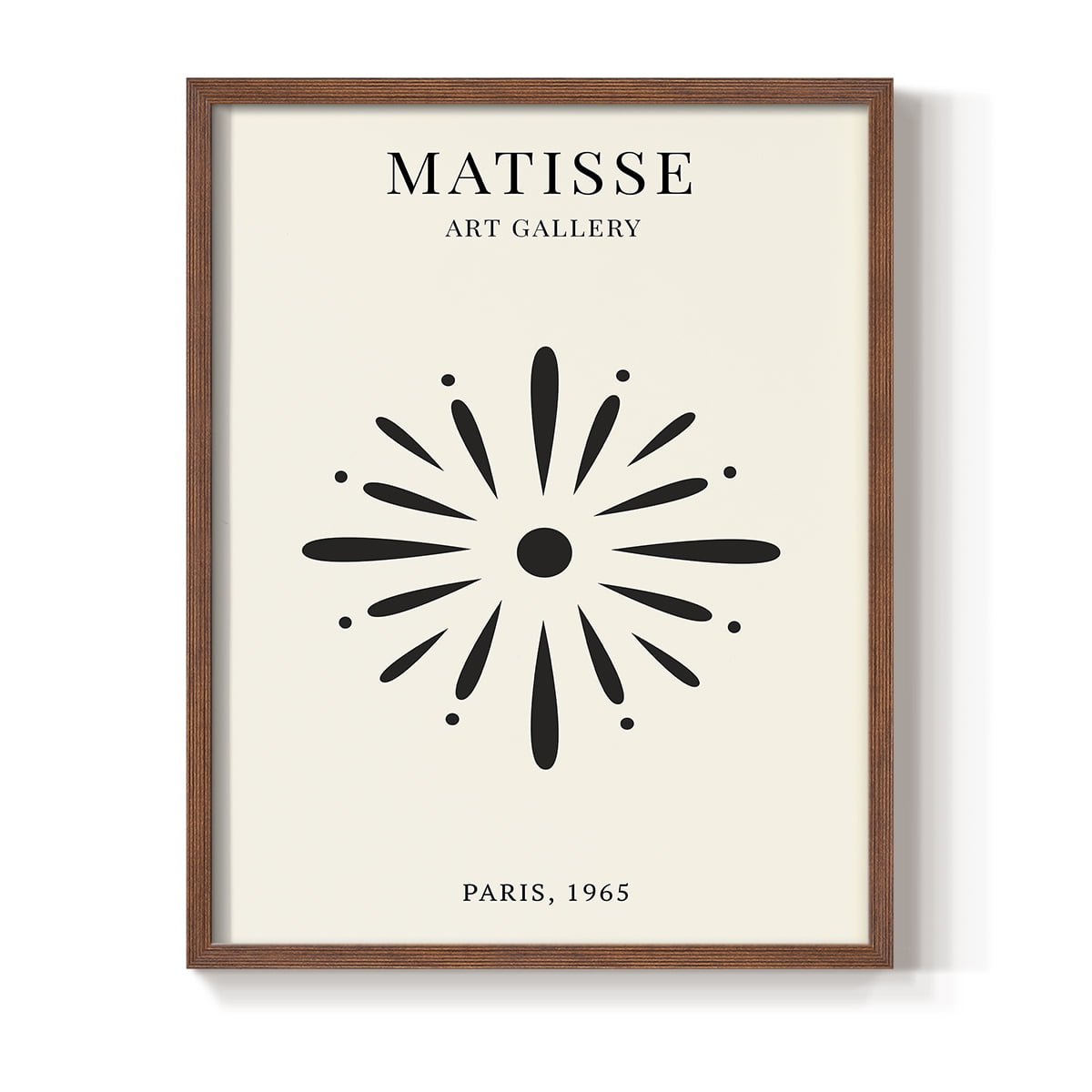 Matisse CXLI Framed Print in Brown Solid Wood 8 x 10 Framed Print